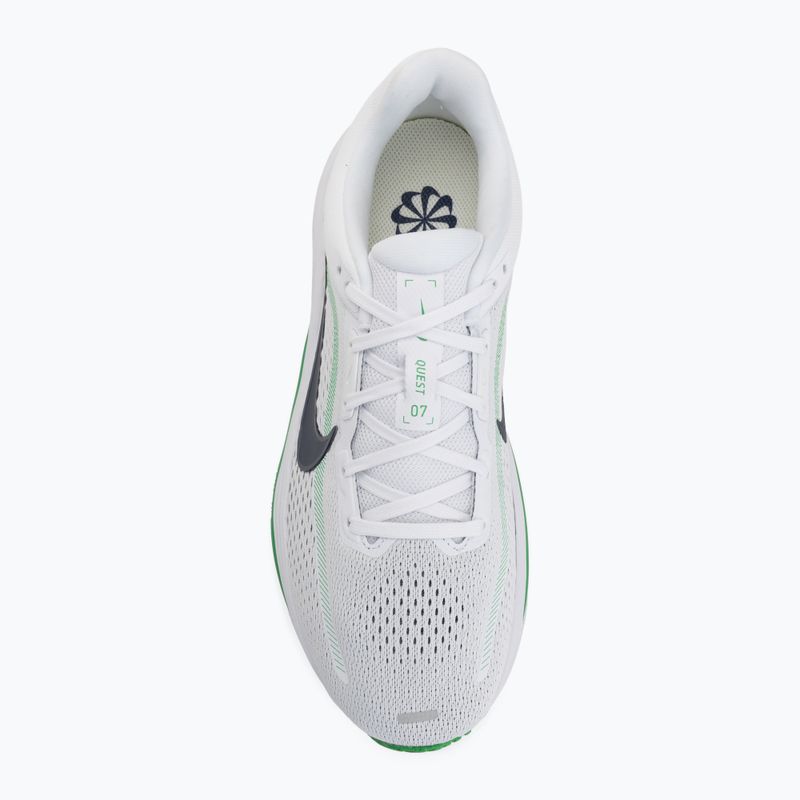 Pánské běžecké boty Nike Quest 7 white/green spark/midnight navy 5