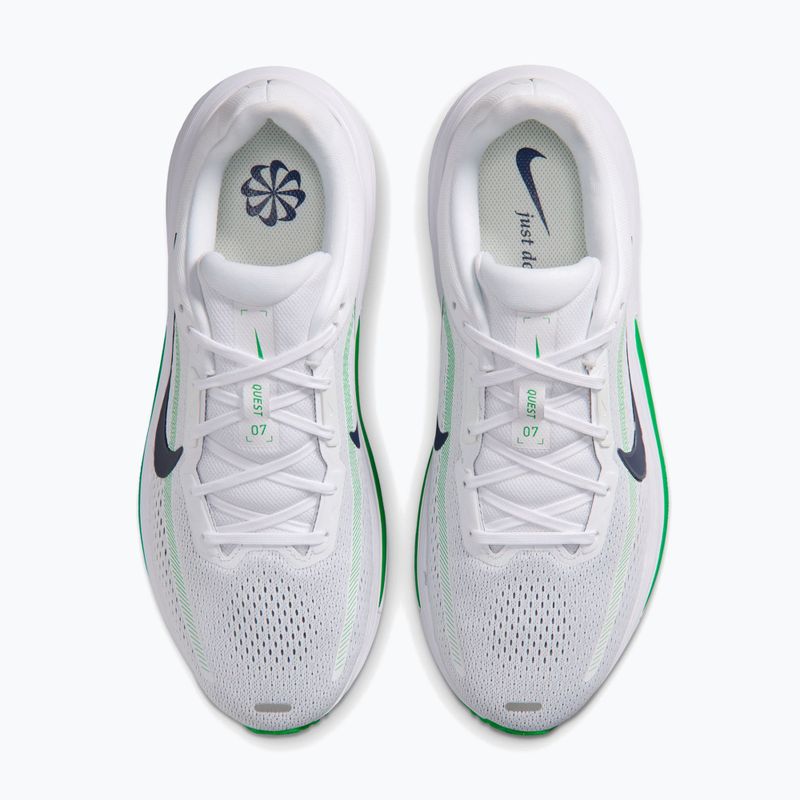 Pánské běžecké boty Nike Quest 7 white/green spark/midnight navy 12