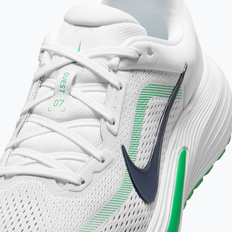 Pánské běžecké boty Nike Quest 7 white/green spark/midnight navy 14