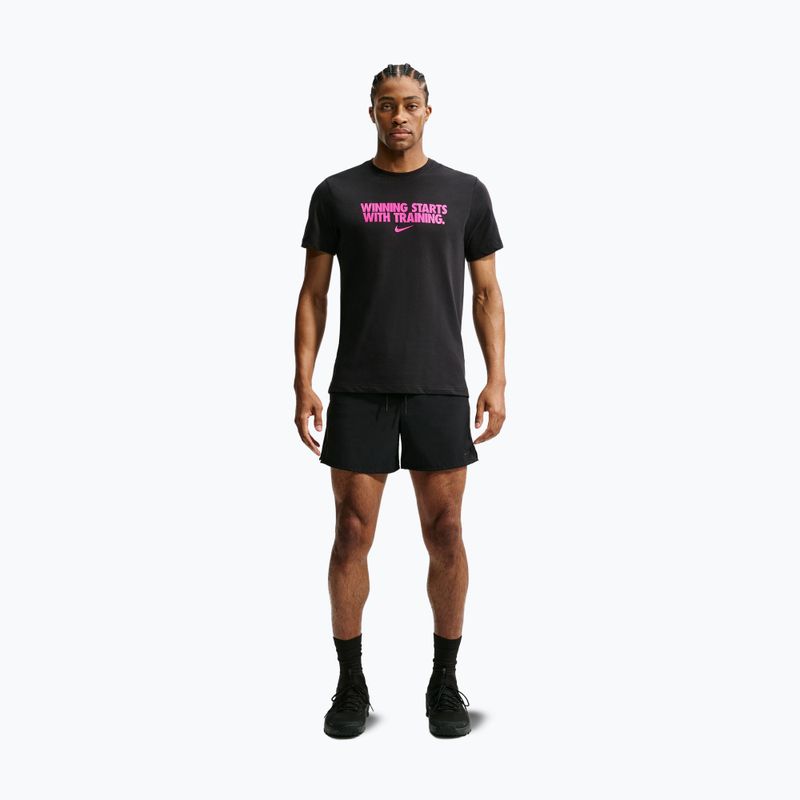 Pánské tréninkové tričko Nike Dri-Fit Winning black/hyper pink 7