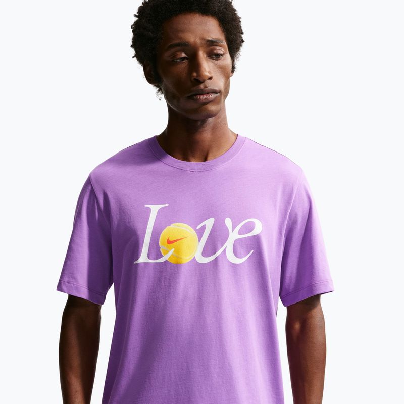 Pánské tenisové tričko Nike Court Love bright violet 4