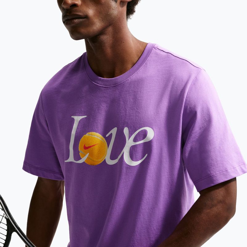 Pánské tenisové tričko Nike Court Love bright violet 5