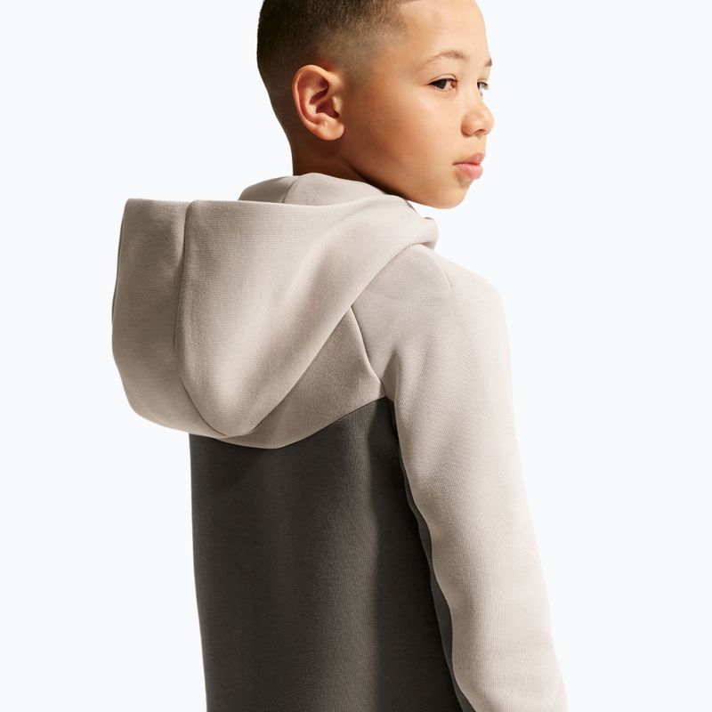 Dětská mikina Nike Sportswear Tech Fleece moon particle/cave stone/black/black 9