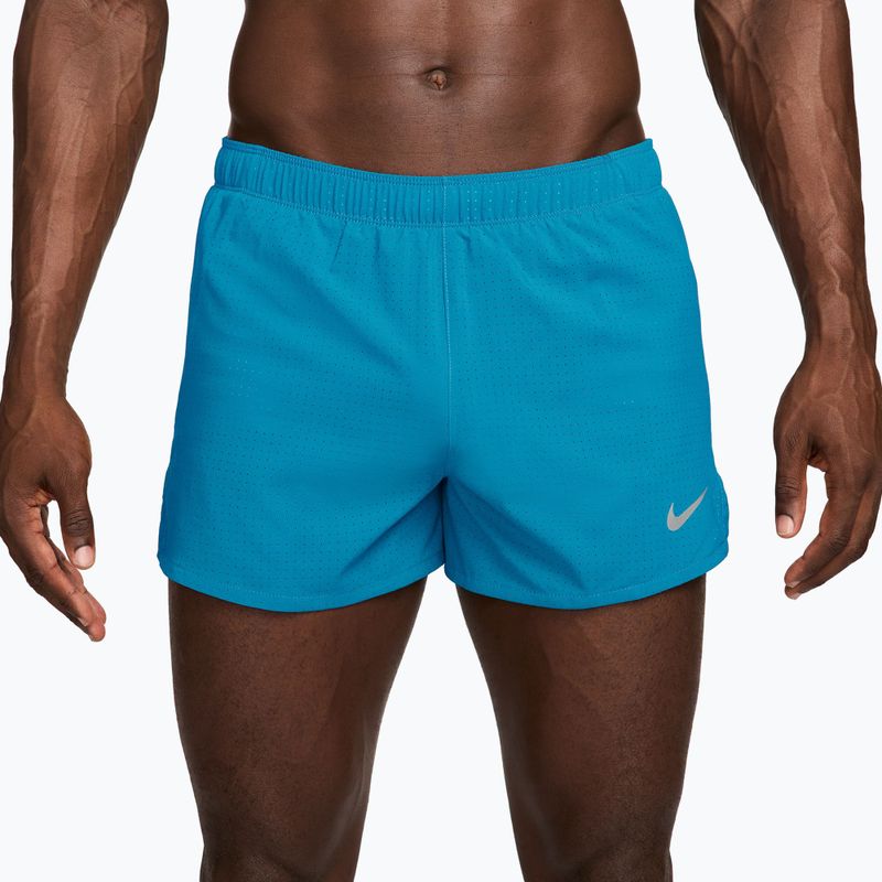 Pánské běžecké šortky Nike Fast light current blue/black