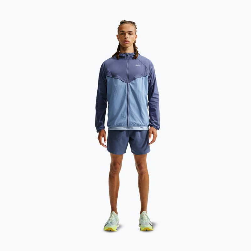 Pánská běžecká bunda Nike Stride diffused blue/work blue 2