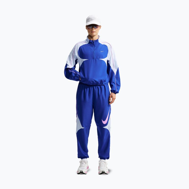 Dámská běžecká bunda  Nike Tempo Dri-FIT 1/2-Zip old royal/football grey/pink rise 2