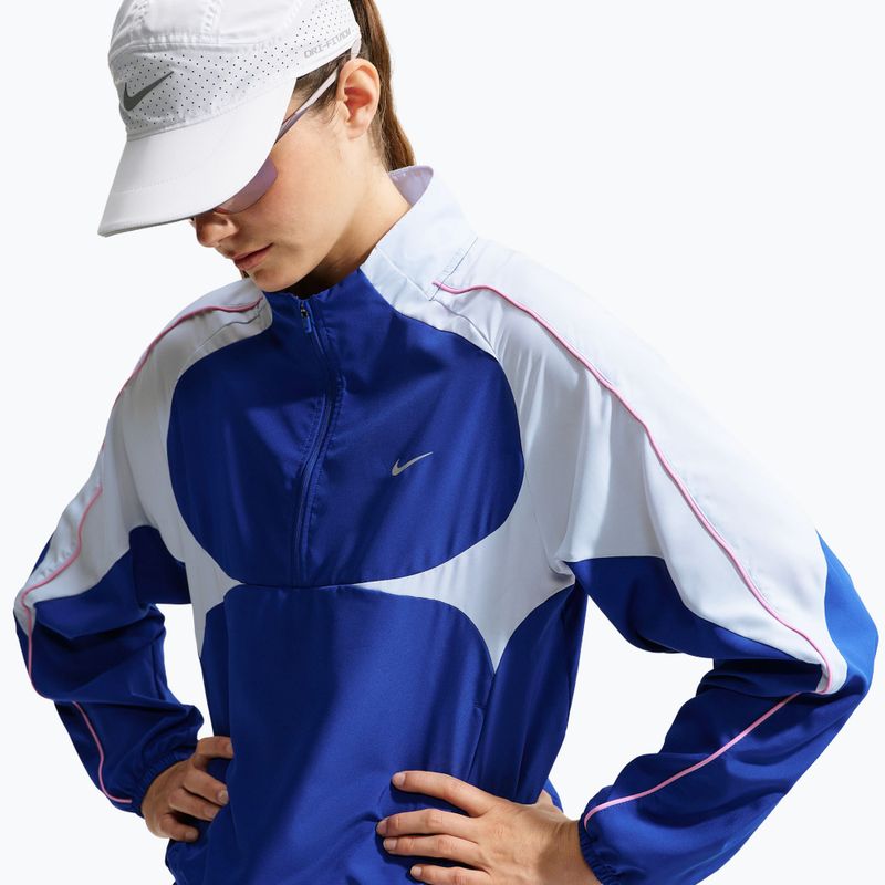 Dámská běžecká bunda  Nike Tempo Dri-FIT 1/2-Zip old royal/football grey/pink rise 4