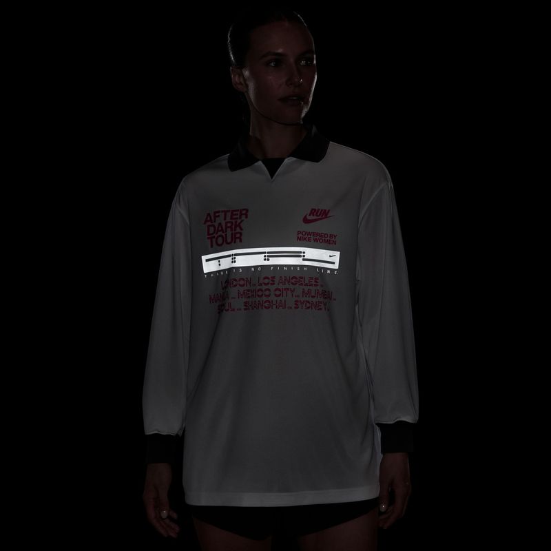 Dámské běžecké Longsleeve Nike After Dark Tour white/anthracite 4