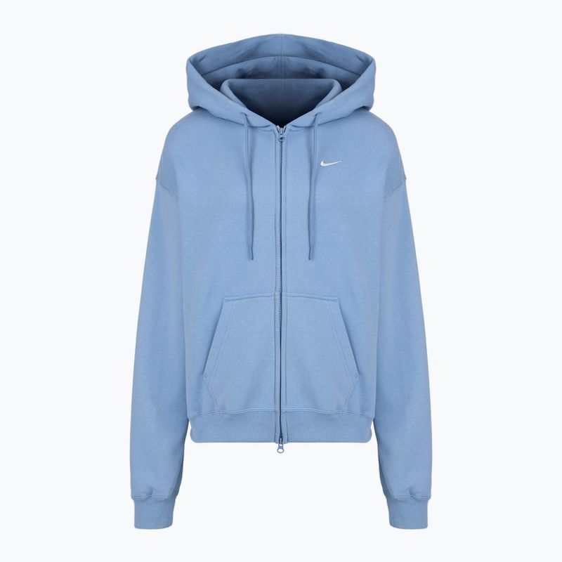 Dámská mikina Nike Studio Fleece Medium Weight Oversized Full Zip work blue/sail 4
