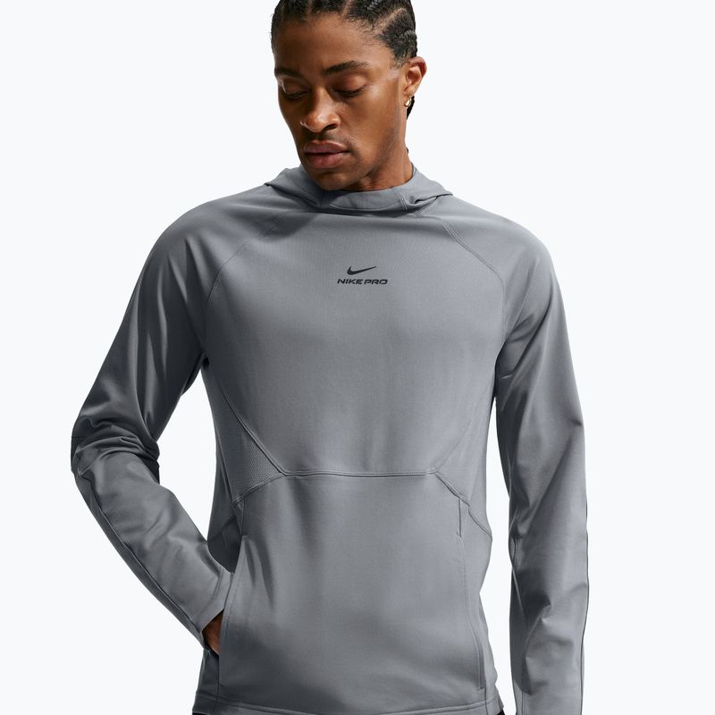 Pánská tréninková mikina Nike Pro smoke grey/black 4