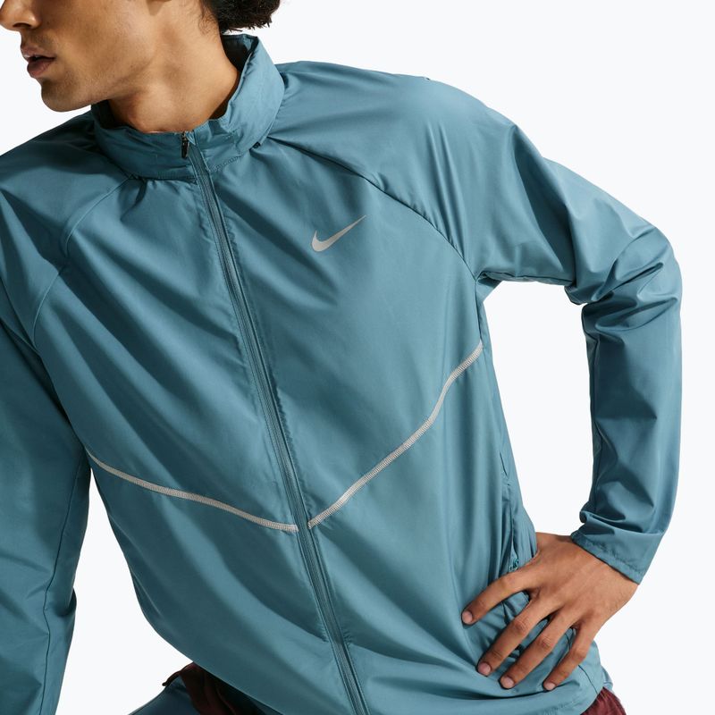 Pánská běžecká bunda Nike Miler Repel UV smokey blue/smokey blue 5