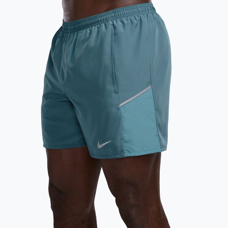 Pánské běžecké šortky Nike Miler Dri-Fit 2in1 5" IF2044 smokey blue/cerulean 3