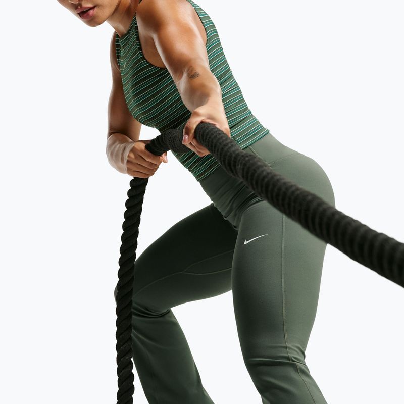 Dámské legíny Nike One High Waisted Flared camo green/white 5