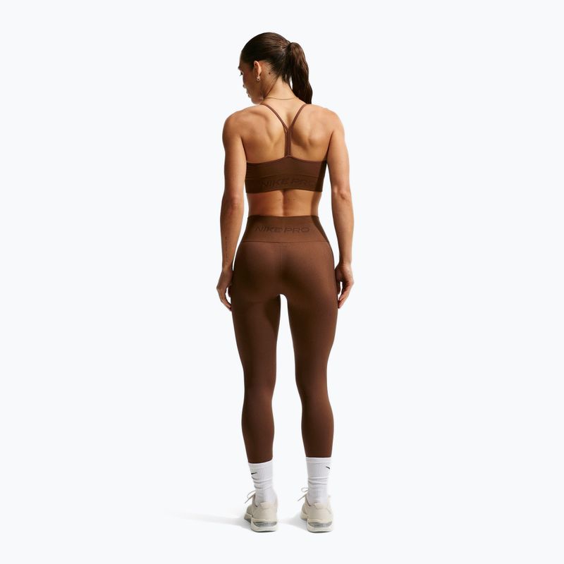 Dámská sportovní podprsenka Nike Pro Seamless Light Support Sports Bra cacao wow 3