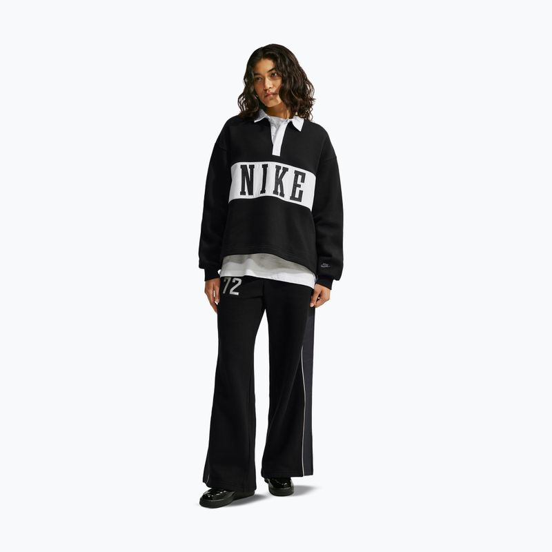 Dámská mikina Nike Studio Fleece Medium Weight total black/sail/sail 2