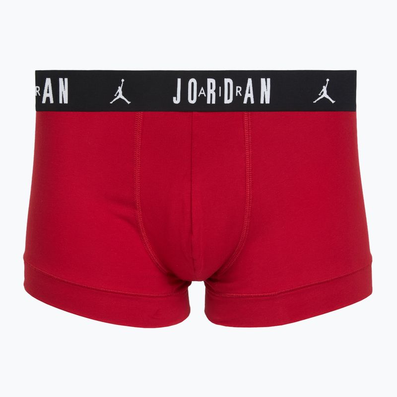 Pánské boxerky Nike Jordan Cotton Trunk 5pk gym red/black 4