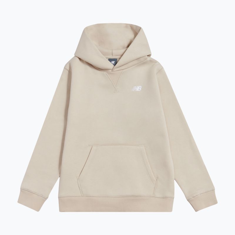Dětská mikina New Balance Brush Back Small Logo Hoodie timberwolf