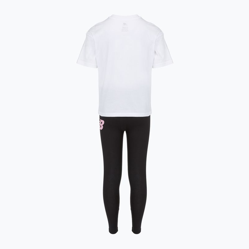 Dětská souprava New Balance Floral Shoe Graphic Tee and Legging nb bright white 2