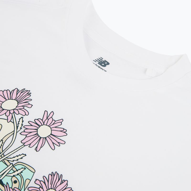 Dětská souprava New Balance Floral Shoe Graphic Tee and Legging nb bright white 5