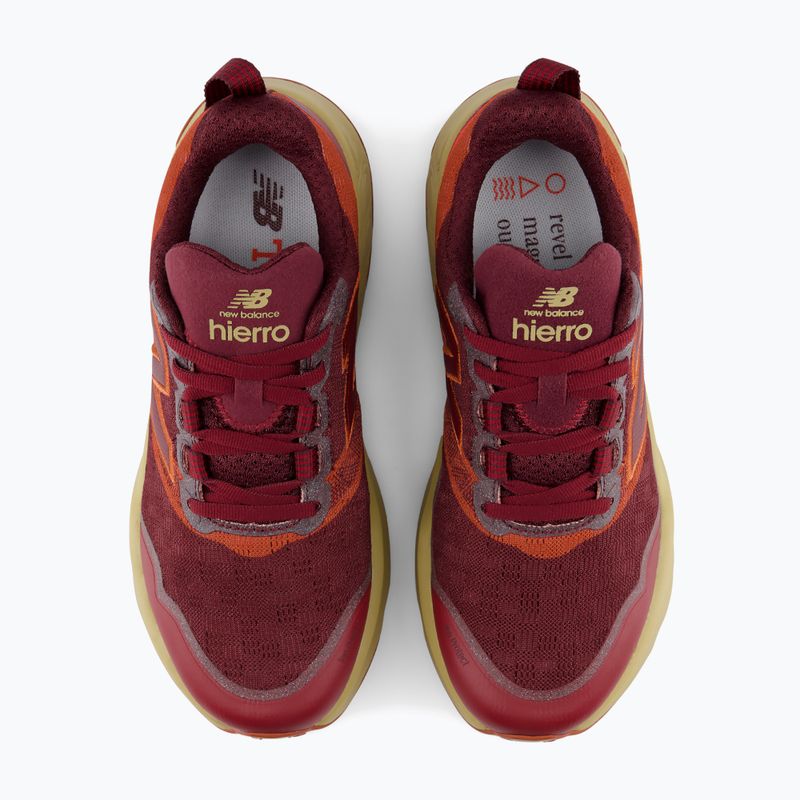 Pánské běžecké boty New Balance Fresh Foam X Hierro V9 mulled wine/neo flame 3