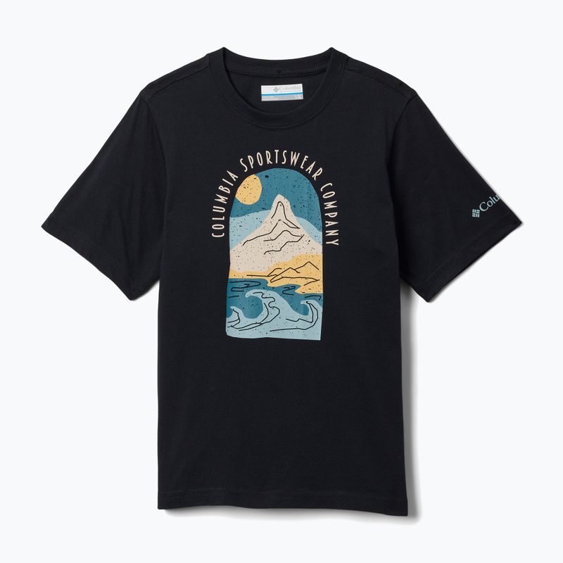 Dětské tričko Columbia Valley Creek II Graphic black/cozy coastline