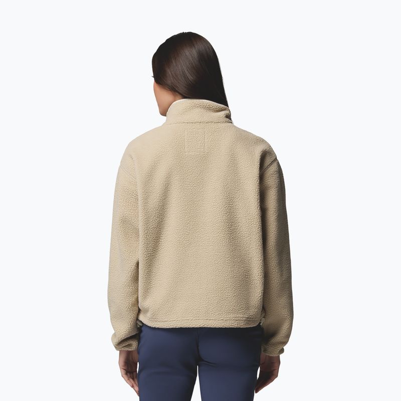 Dámská fleecová mikina Columbia Helvetia II Cropped Half Snap Fleece ancient fossil/dark stone/chalk 3