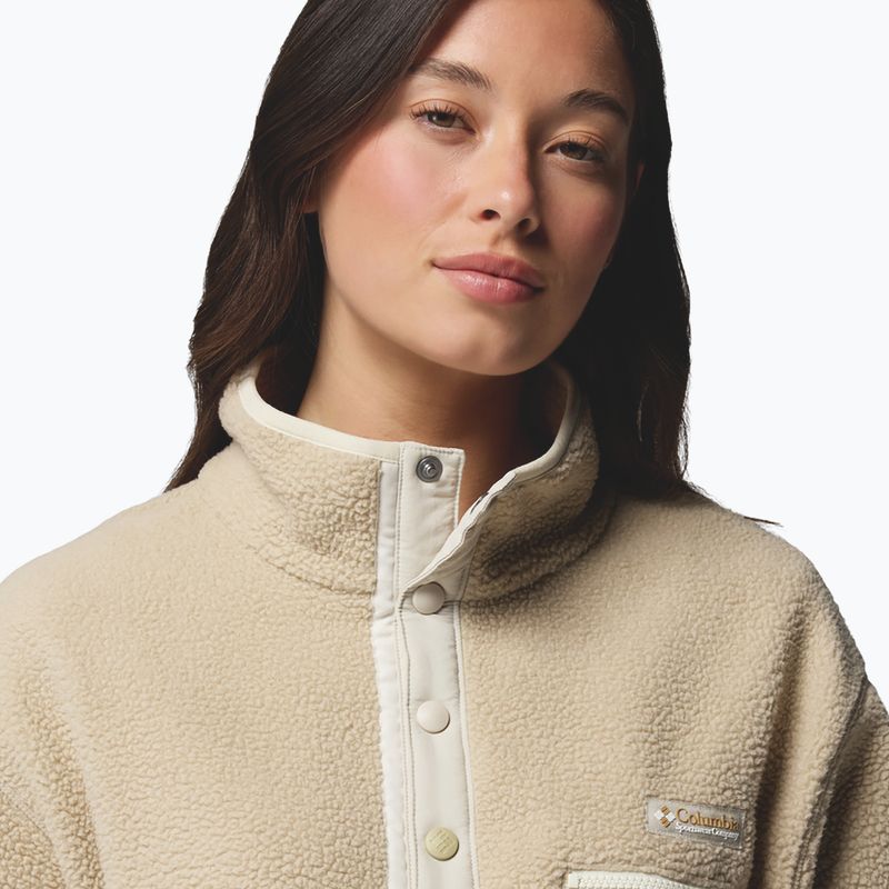 Dámská fleecová mikina Columbia Helvetia II Cropped Half Snap Fleece ancient fossil/dark stone/chalk 4