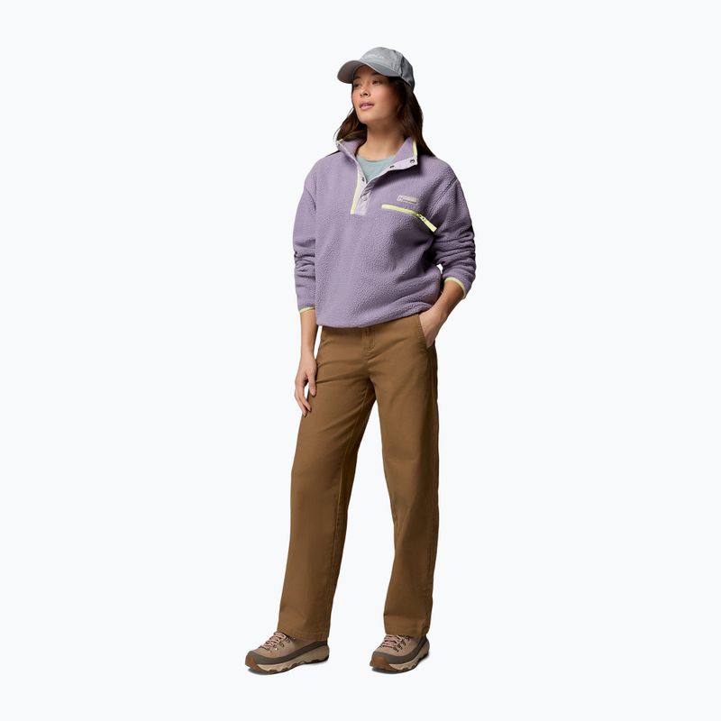 Dámská fleecová mikina Columbia Helvetia II Cropped Half Snap Fleece shale purple/lavender haze/citron haz 2