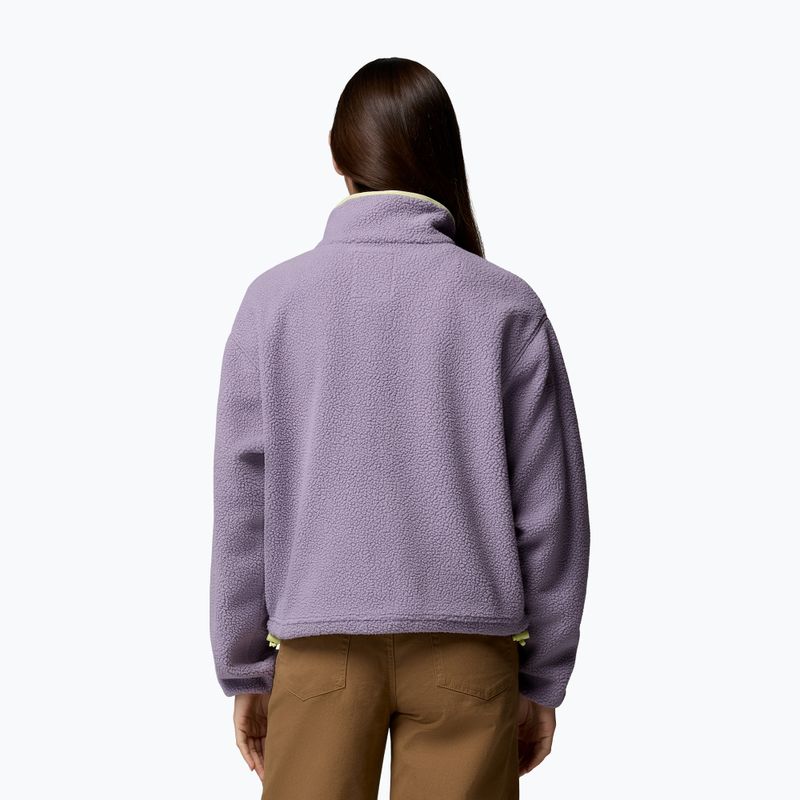 Dámská fleecová mikina Columbia Helvetia II Cropped Half Snap Fleece shale purple/lavender haze/citron haz 3