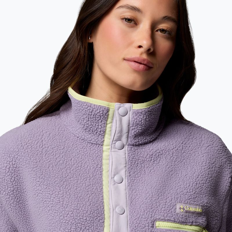Dámská fleecová mikina Columbia Helvetia II Cropped Half Snap Fleece shale purple/lavender haze/citron haz 5