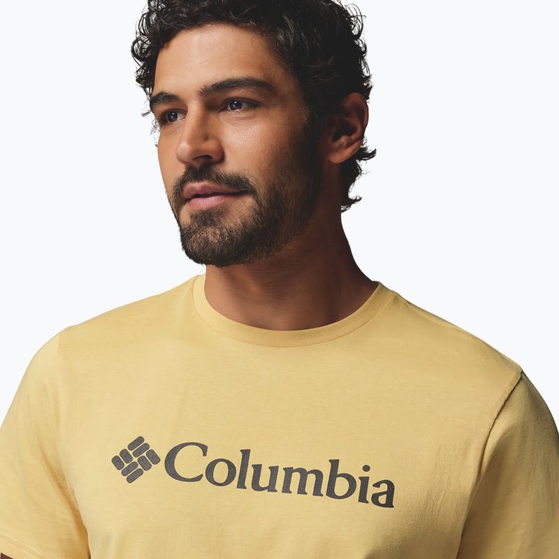Pánské tričko Columbia CSC Basic Logo Tee sand dune/gem columbia 4