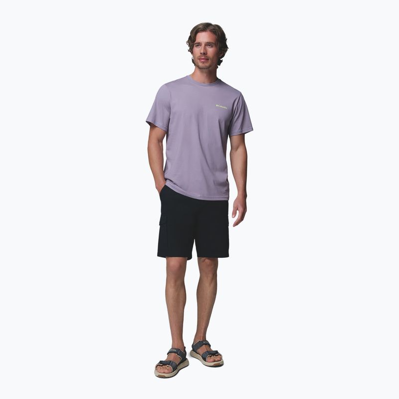 Pánské tričko Columbia CSC Basic Logo Back Tee shale purple/linework c badge 3