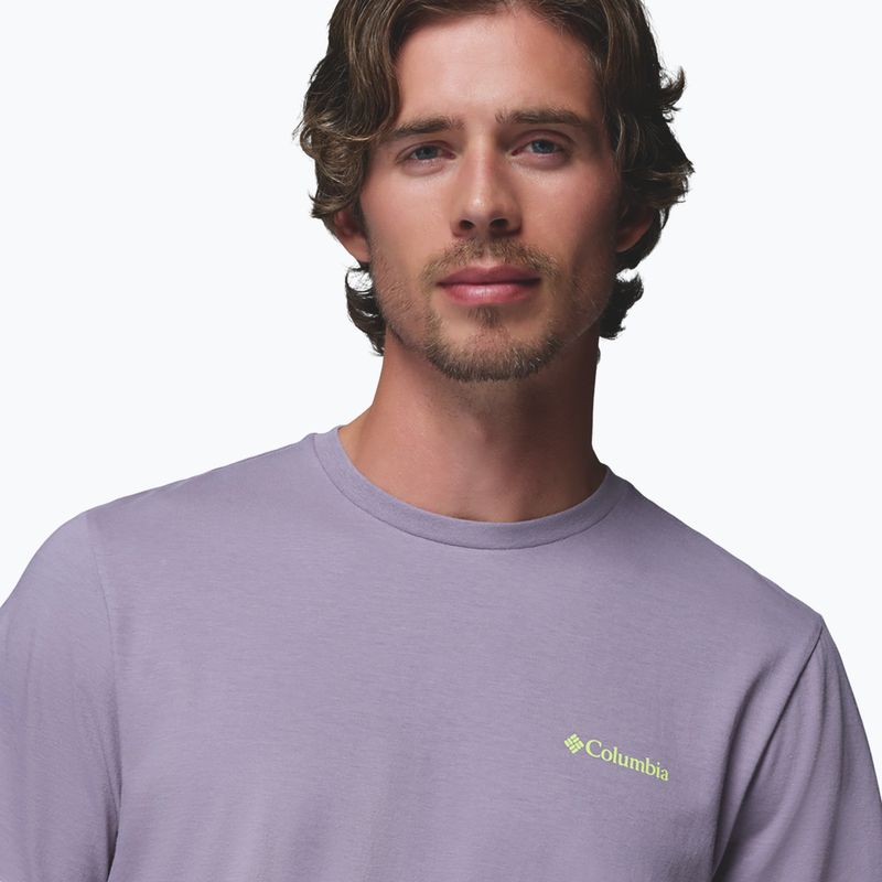 Pánské tričko Columbia CSC Basic Logo Back Tee shale purple/linework c badge 4