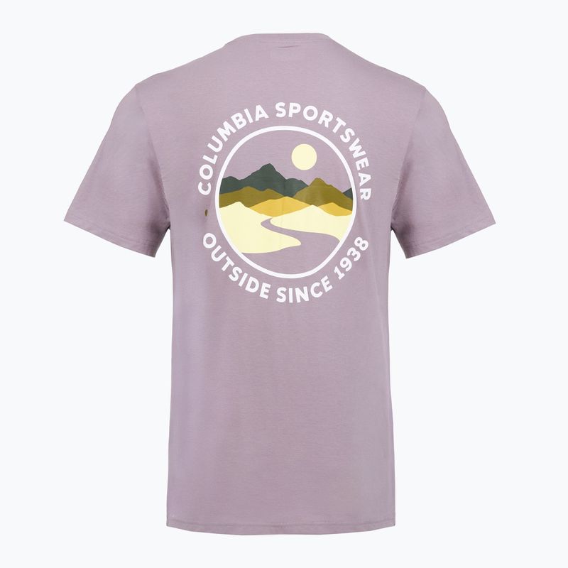 Pánské tričko Columbia CSC Outdoor Back Graphic shale purple/scoped view 2