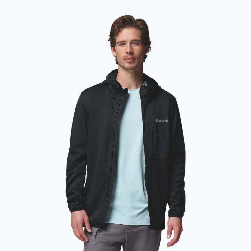 Pánská trekingová mikina Columbia Tall Heights Hdd Grid Fleece Full Zip black 5