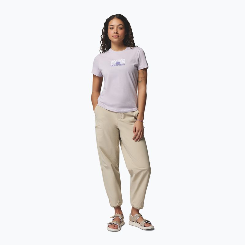 Dámské tričko Columbia Ruby Springs Graphic Fitted lavender pearl/brandrise 2