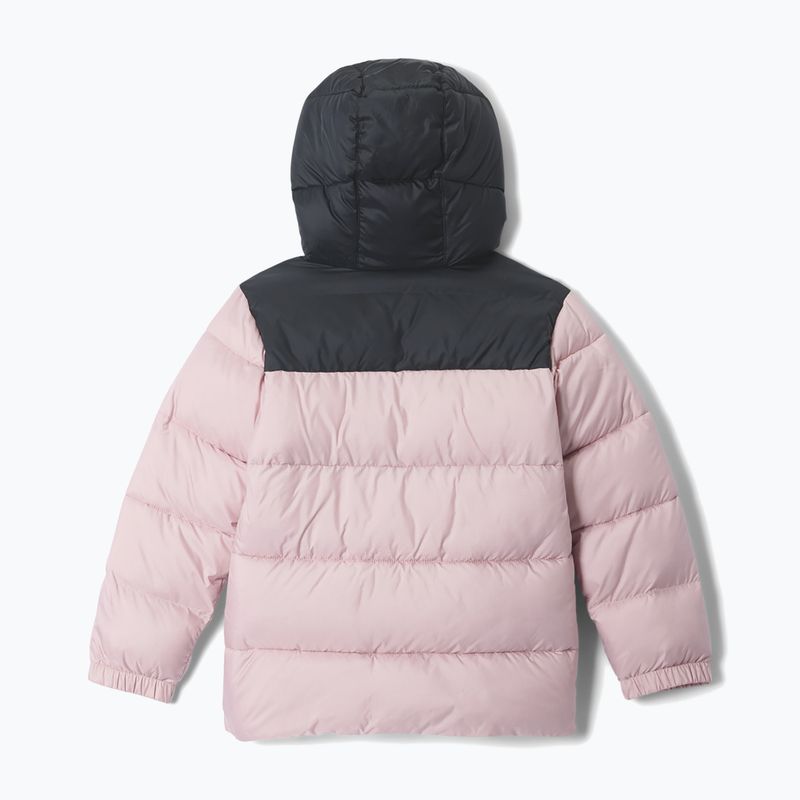 Dětská zateplená bunda Columbia Puffect Hooded Mineral Pink/Black 2