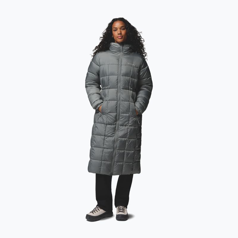 Dámská zateplená bunda Columbia Puffect III Long sedona sage