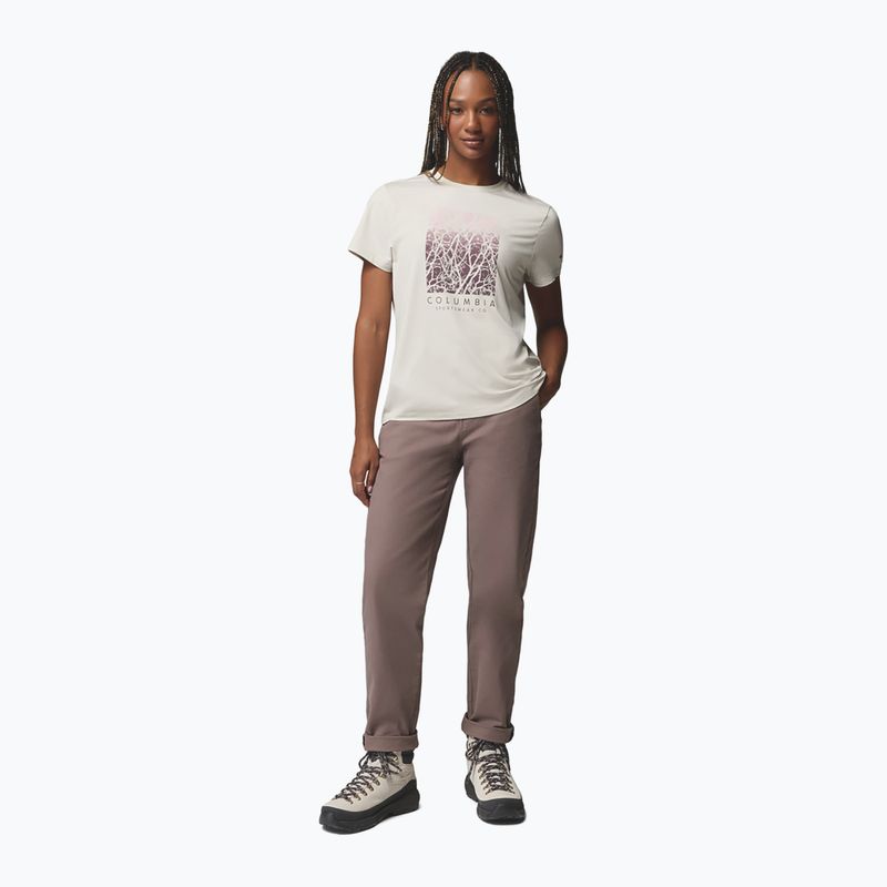 Dámské tričko Columbia Parsons Point SS Graphic Tee dark stone heather/treescape 2