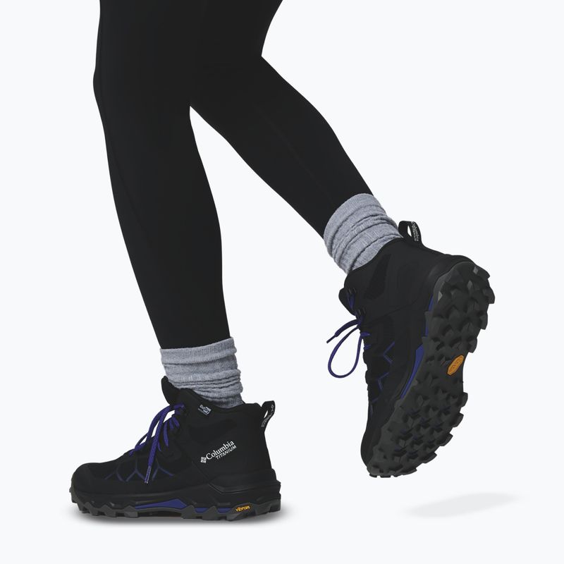 Dámské trekové boty Columbia Peakfreak Titanum Outdry Mid black/purple quartz 13