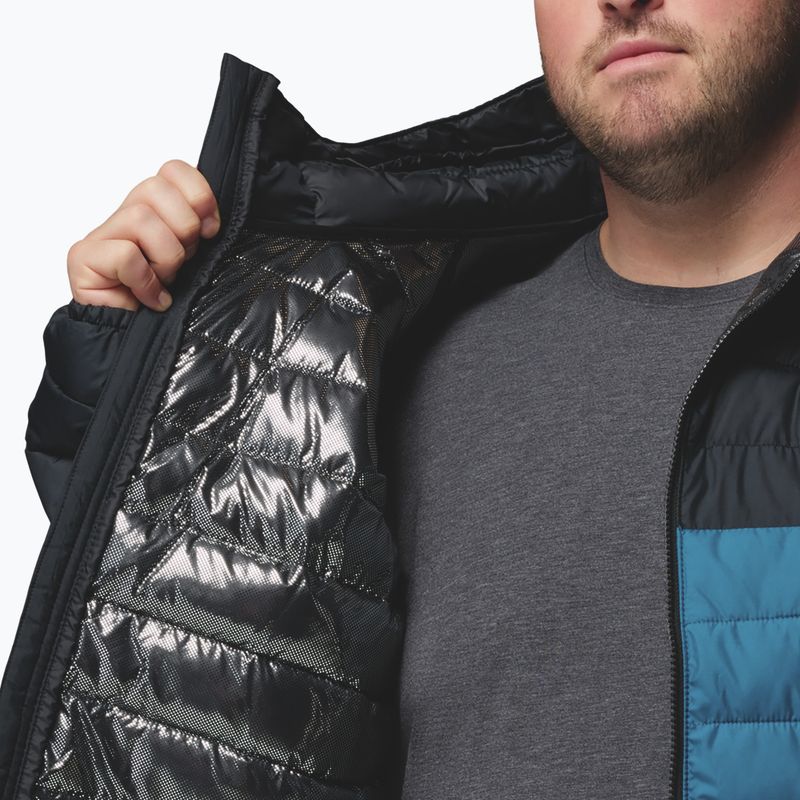 Pánská bunda Columbia Powder Lite II Hooded phoenix blue/black 7