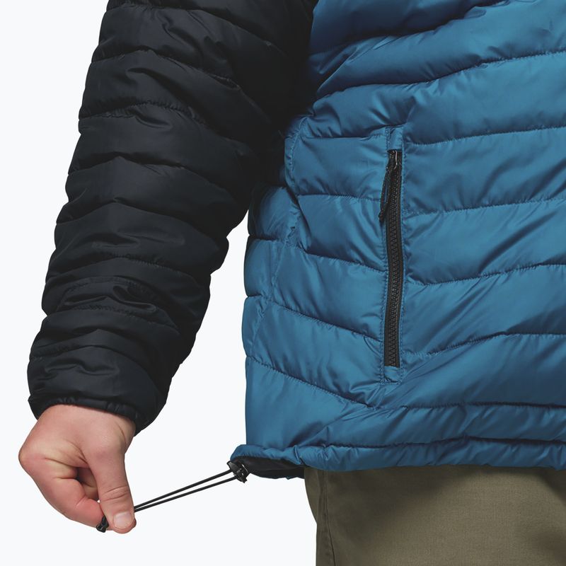 Pánská bunda Columbia Powder Lite II Hooded phoenix blue/black 8