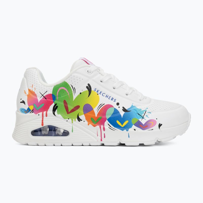 Dámské boty SKECHERS Uno Open Your Heart white 2