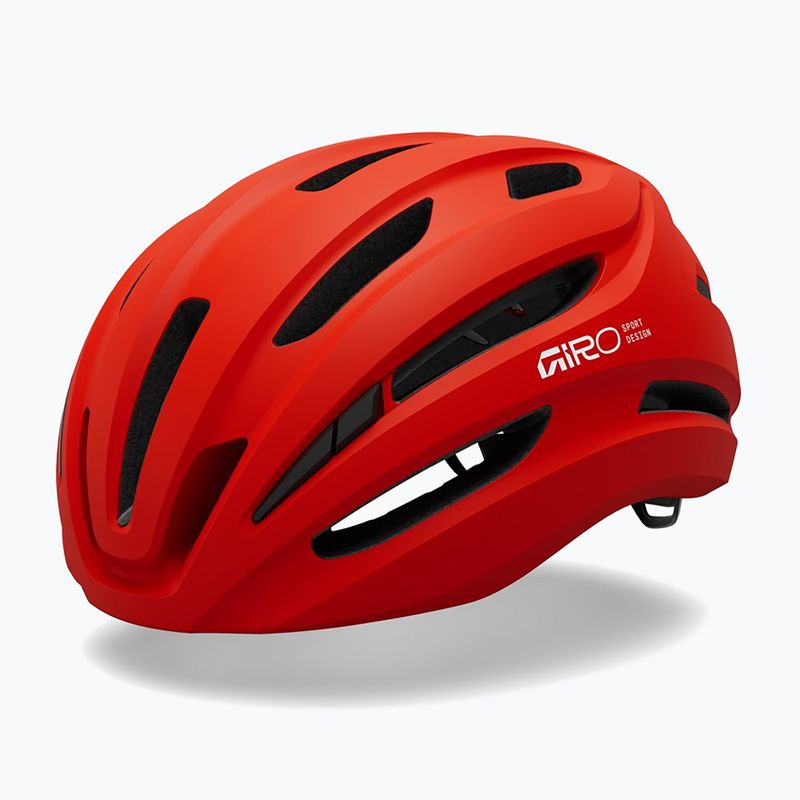 Cyklistická helma Giro Isode II matte flame red 9
