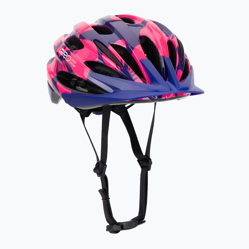 Dětská cyklistická helma Giro Raze pink flowers