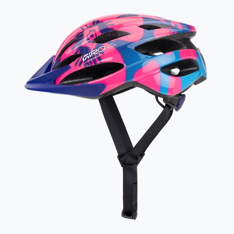Dětská cyklistická helma Giro Raze pink flowers 3