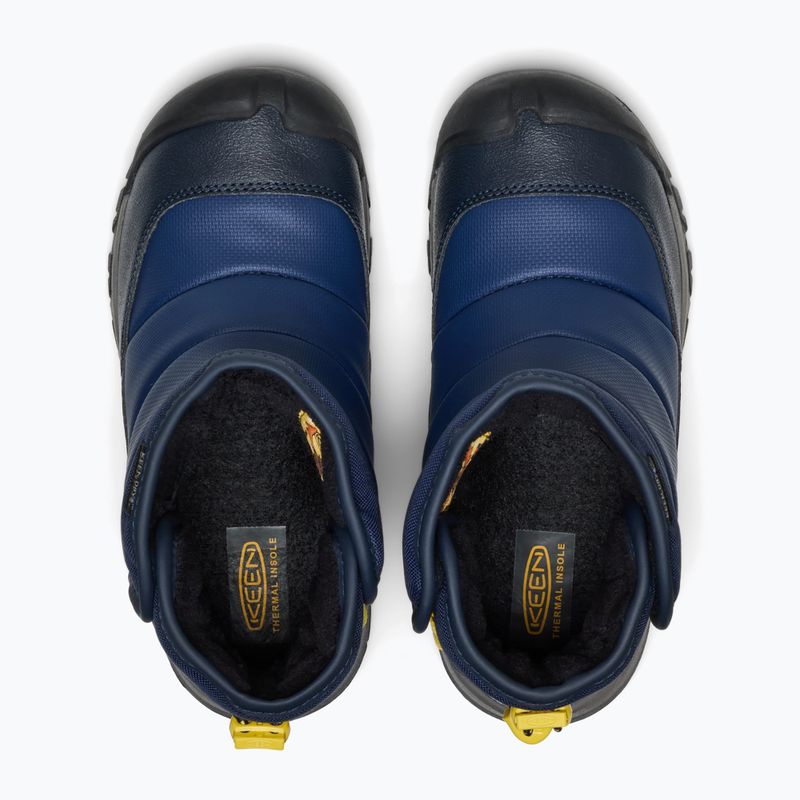 Sněhule KEEN Puffrider Wp naval academy/mango mint 10
