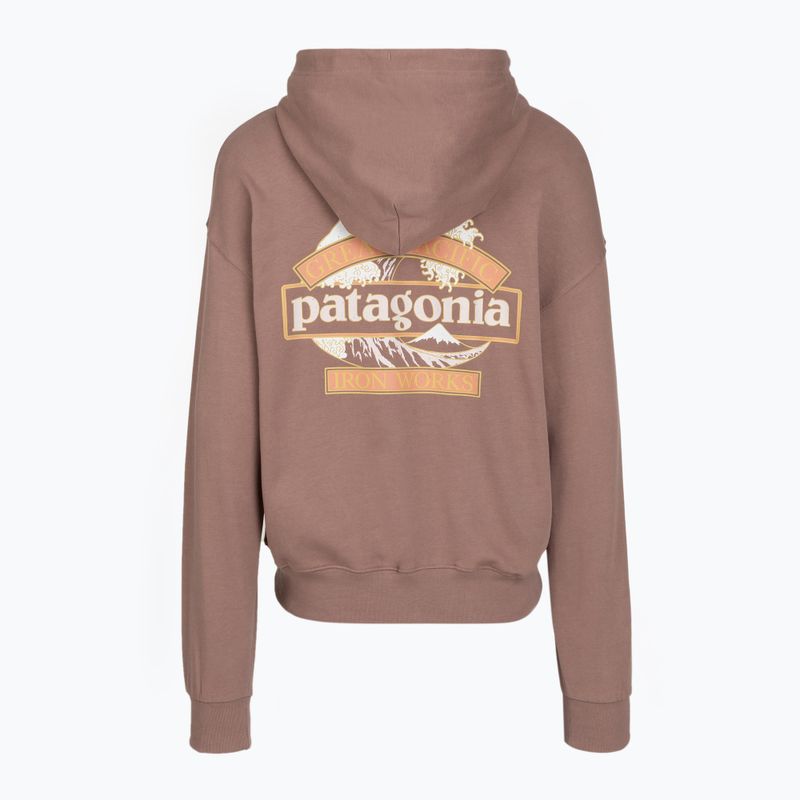 Dámská trekingová mikina Patagonia Great Waves Daily Hoody moonrise taupe 2