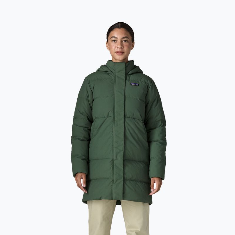 Dámský péřový kabát Patagonia Sisar Down Parka canopy green