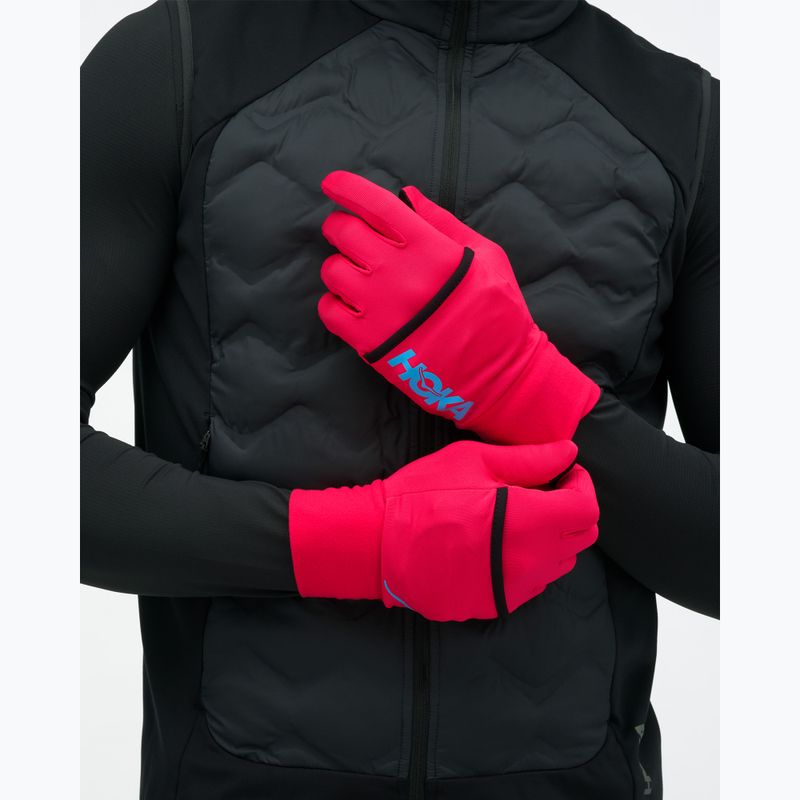Běžecké rukavice HOKA Coldsnap Fleece Gloves cerise 2